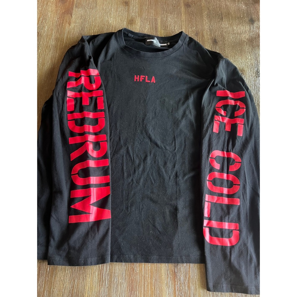 Homme + Femme HFLA Redrum Ice Cold Graphic Long Sleeve Shirt Black XXL